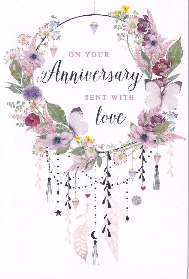 Sent With Love On Your Anniversary Card - Nigel Quiney