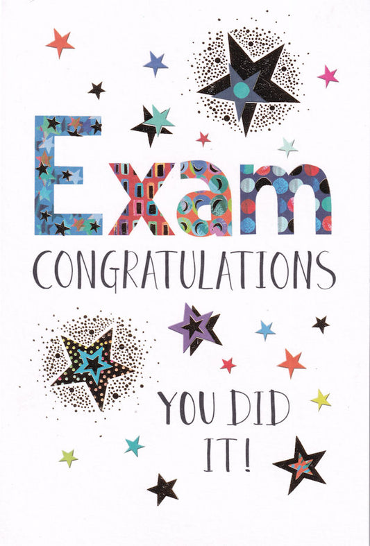 Exam Congratulations Card - Nigel Quiney