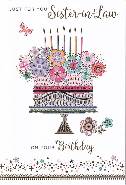 Sister-In-Law Birthday Card - Nigel Quiney