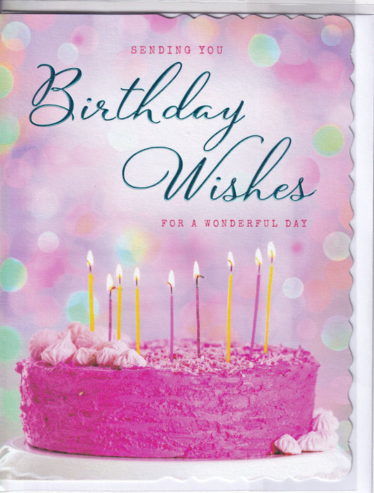 Birthday Cake Birthday Wishes Card