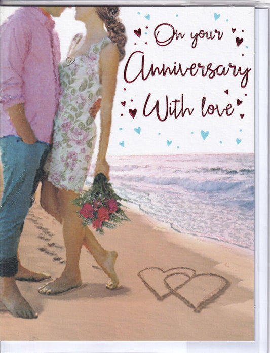 On Your Anniversary With Love Card
