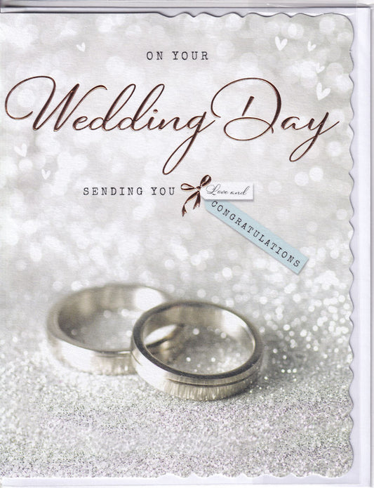 Sending You Love And Congratulations On Your Wedding Day Card