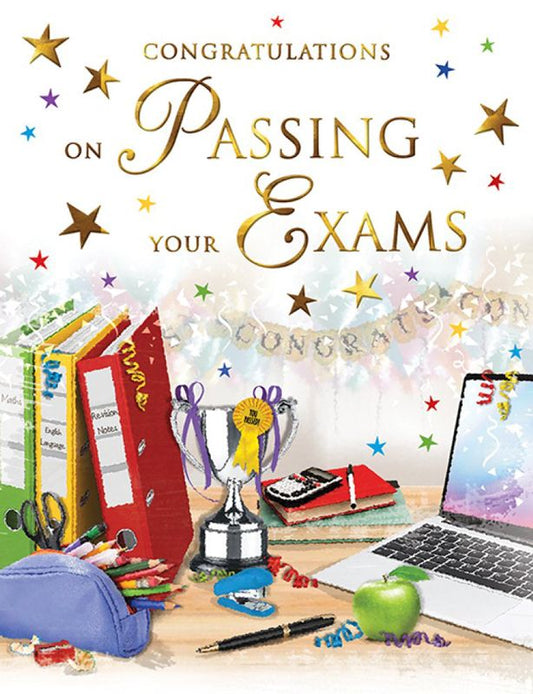Congratulations On Passing Your Exams Card