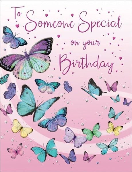 Butterflies To Someone Special On Your Birthday Card