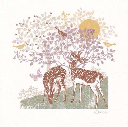 Deer Greeting Card - Nigel Quiney