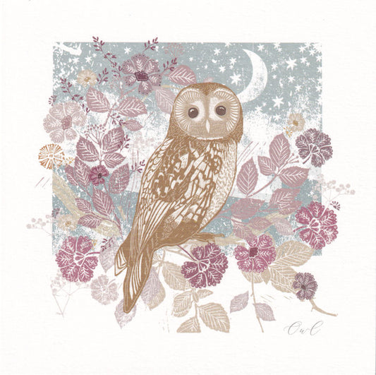 Owl Greeting Card - Nigel Quiney