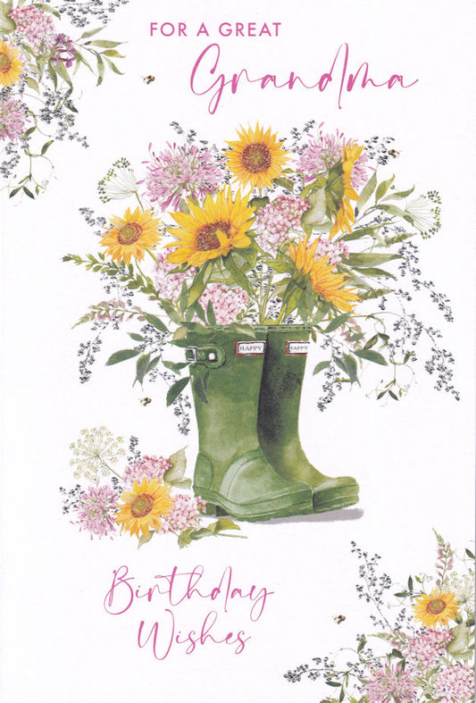For A Great Grandma Birthday Wishes Card - Nigel Quiney