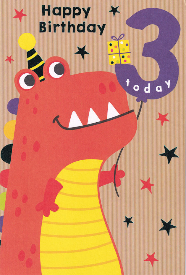 3 Today Happy Birthday Card - Nigel Quiney