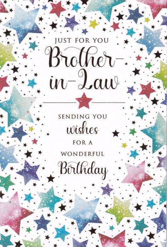 Just For You Brother-In-Law Birthday Card - Nigel Quiney