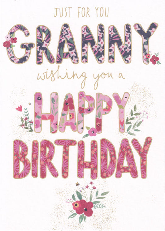 Just For You Granny Happy Birthday Card - Nigel Quiney