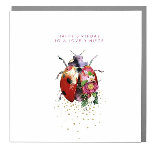 Ladybird Lovely Niece Birthday Card - Lola Design
