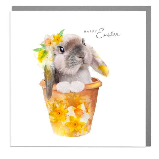 Happy Easter Bunny Rabbit Greeting Card - Lola Design