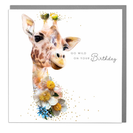 Giraffe Go Wild On Your Birthday Card - Lola Design