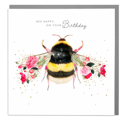 Bee Happy On Your Birthday Card - Lola Design