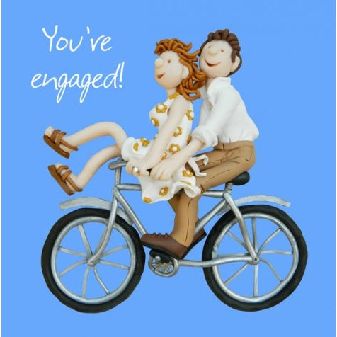 You're Engaged! Bicycle Engagement Card - Holy Mackerel