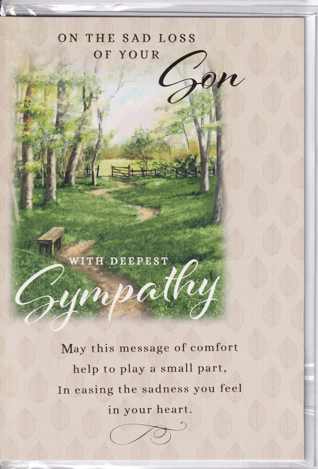 With Deepest Sympathy On The Sad Loss Of Your Son Sympathy Card