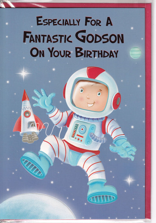 Especially For A Fantastic Godson On Your Birthday Card