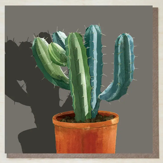 Cactus Plant Greeting Card - Windsock Press