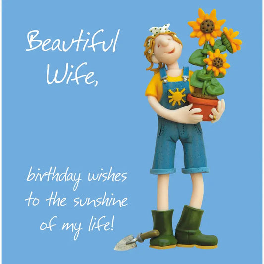 Beautiful Wife Birthday Card - Holy Mackerel