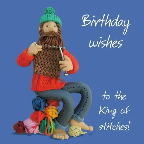 King Of Stitches! Birthday Card - Holy Mackerel