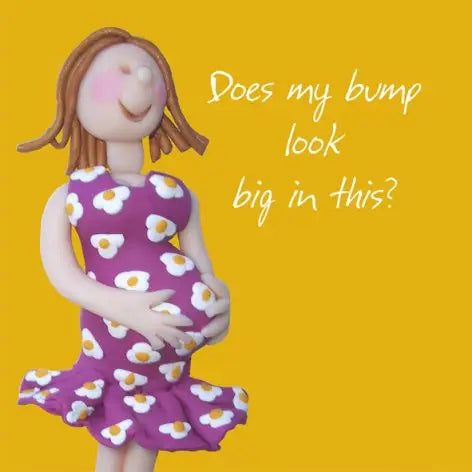 Bump Baby On The Way Greetings Card - Holy Mackerel