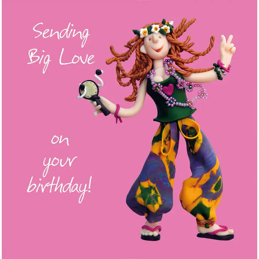 Sending Big Love On Your Birthday! Card - Holy Mackerel