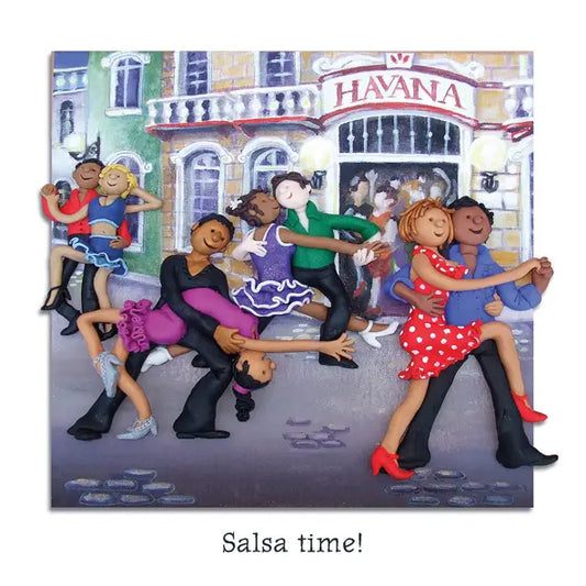 Salsa Time! Greeting Card - Holy Mackerel