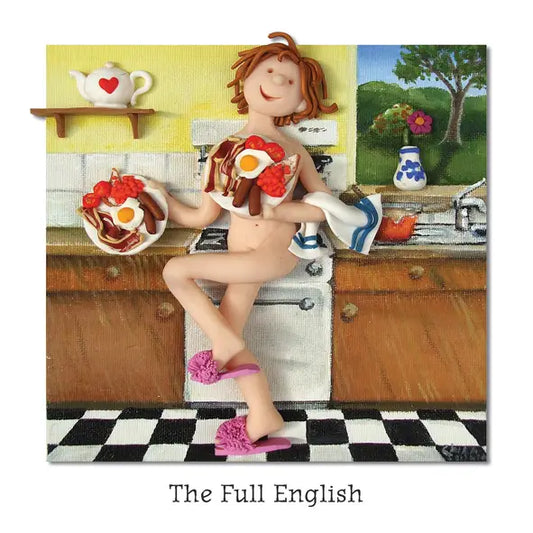 The Full English Breakfast Greeting Card - Holy Mackerel
