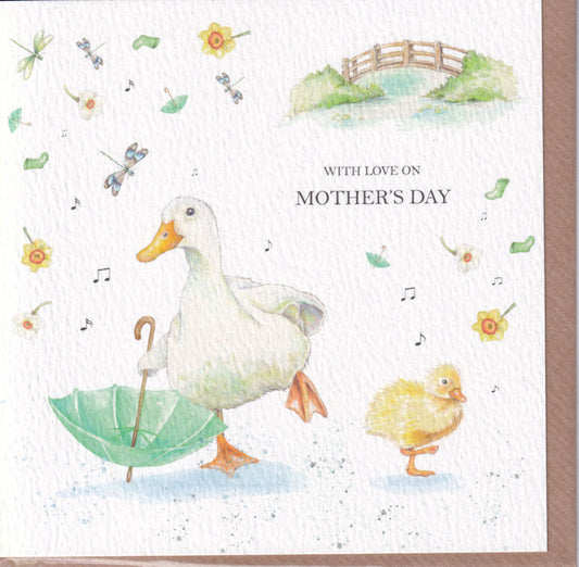With Love On Mother's Day Card - West Country Designs