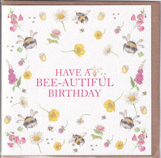 Have A Bee-autiful Birthday Card - West Country Designs