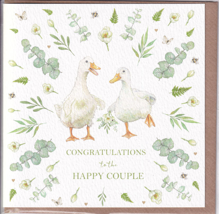 Congratulations To The Happy Couple Wedding Card - West Country Designs