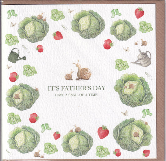 Gardening Have A Snail Of A Time! Father's Day Card - West Country Designs