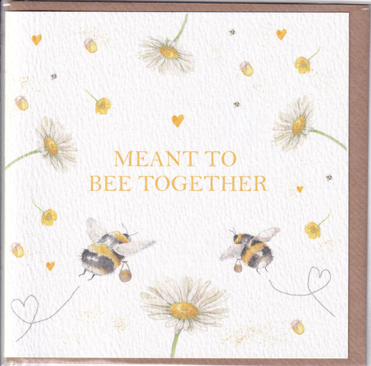 Mean't To Bee Together Greeting Card - West Country Designs