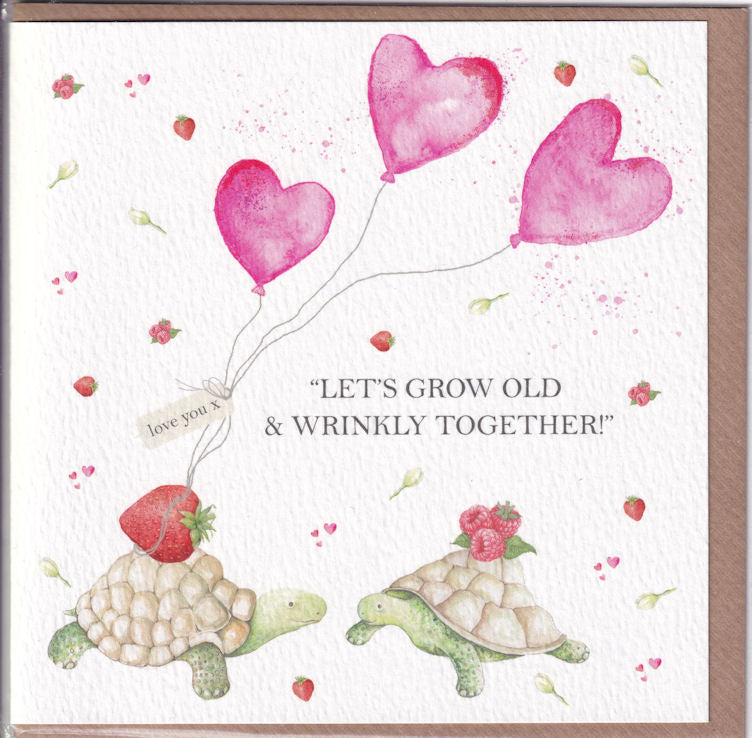 Let's Grow Old And Wrinkly Together! Love You Card - West Country Designs
