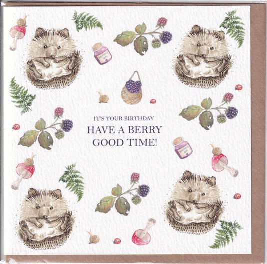 Have A Berry Good Time! It's Your Birthday Card - West Country Designs