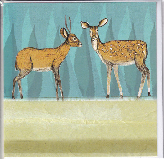 Deer Greeting Card - Joanne Wishart