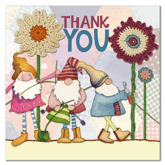 Thank You Crafting Gnomes Greeting Card - Emma Ball