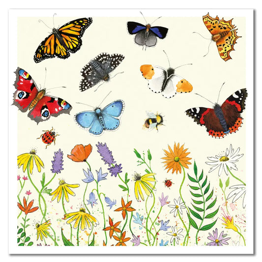 Butterflies Greeting Card - Eric Heyman For Emma Ball