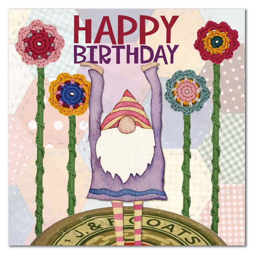Gnome Joy Happy Birthday Card - Emma Ball