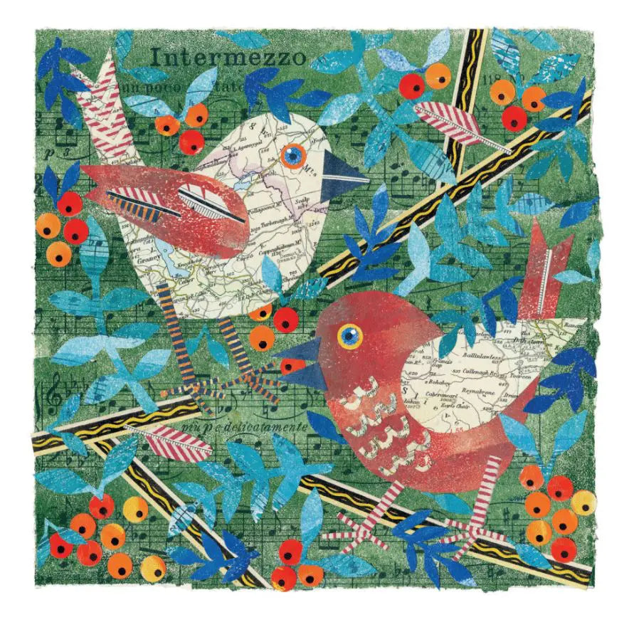 Birds In The Rowan Greeting Card - Susie Lacome For Emma Ball