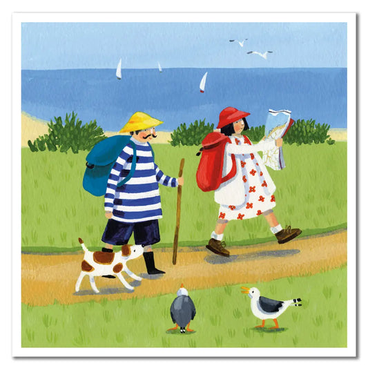 Afternoon Hike Greeting Card - Claire Henley For Emma Ball