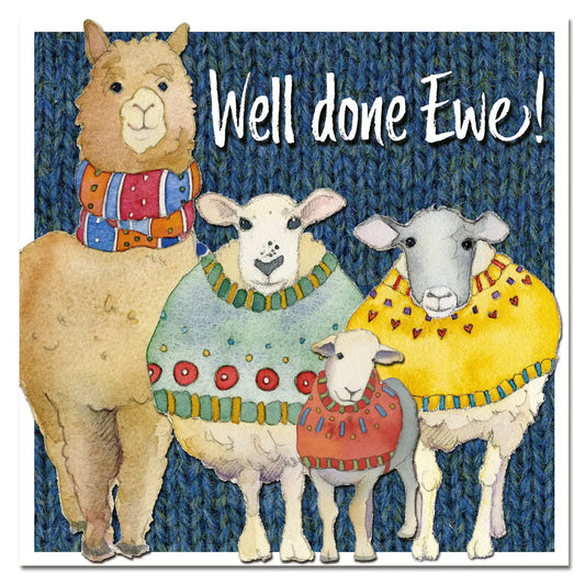 Well Done Ewe! Greeting Card - Emma Ball