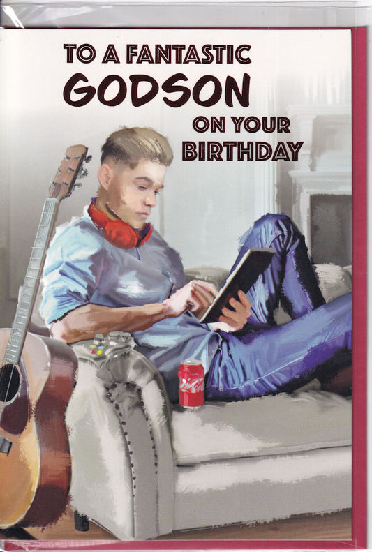 To A Fantastic Godson On Your Birthday Card