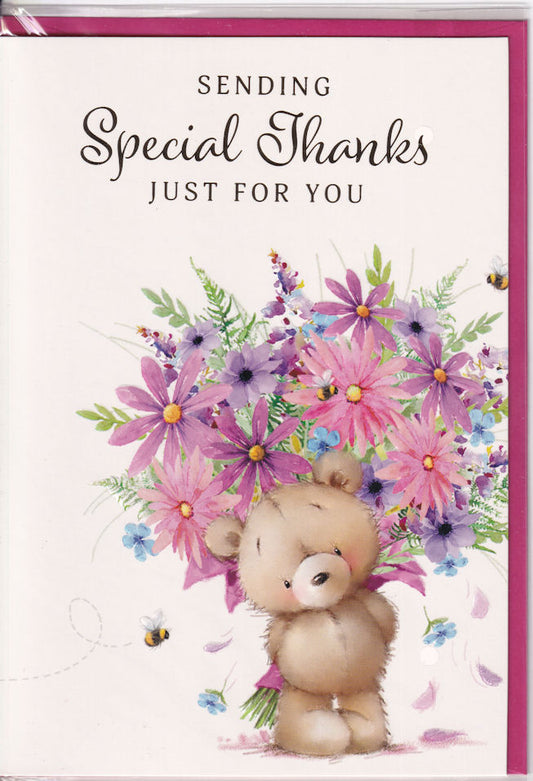 Sending Special Thanks Just For You Card