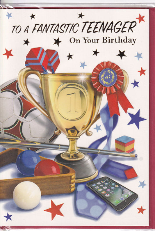 Sports To A Fantastic Teenager On Your Birthday Card